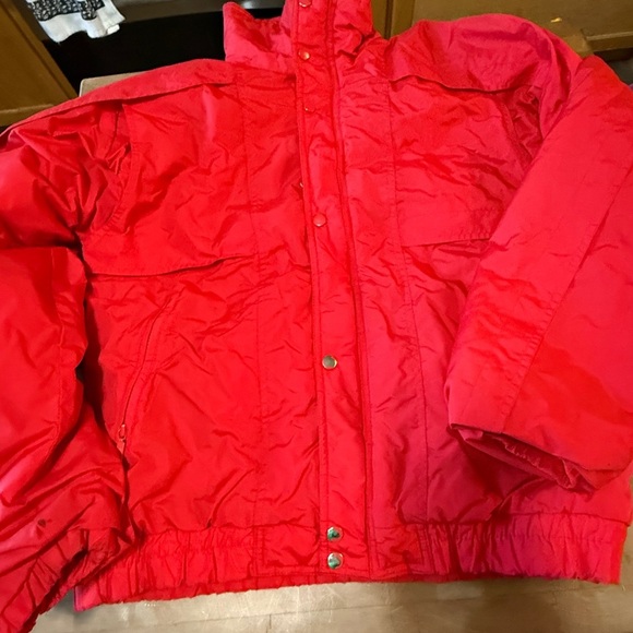 Vintage 90’s Snowy Mountain Red Ski Jacket Coat Women’s XL - Picture 16 of 16